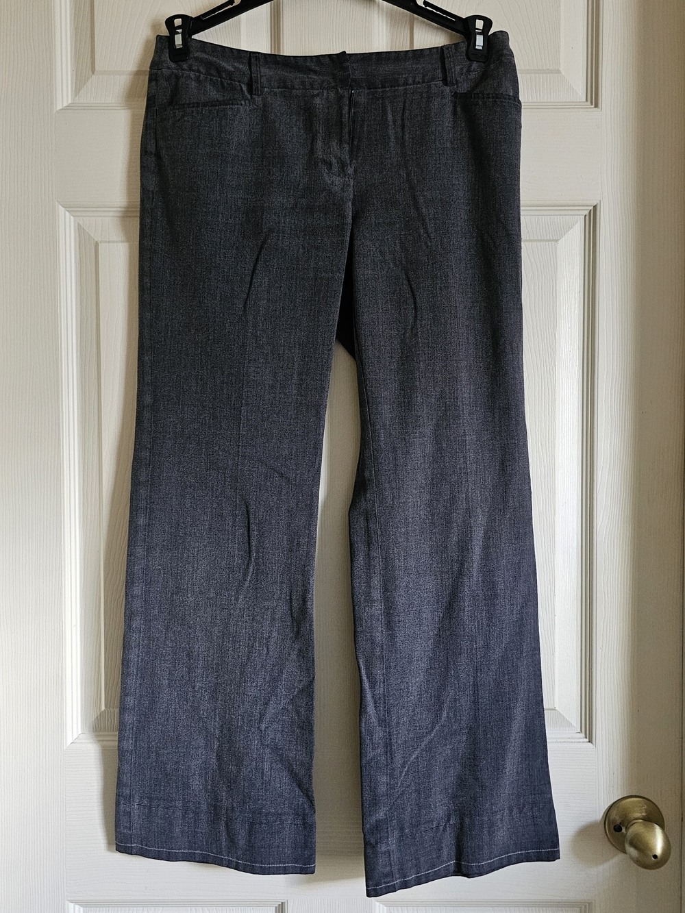 Michael Kors Women's Charcoal Grey Wide Leg Trousers Size 4 | Office Siren